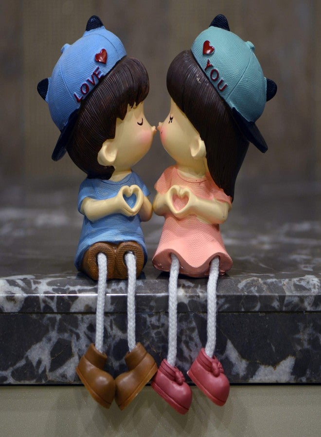 STORE 2508 Store2508 Polyresin Romantic Love Hanging Legs Showpiece Doll, Standard, 2 Piece - Image 2